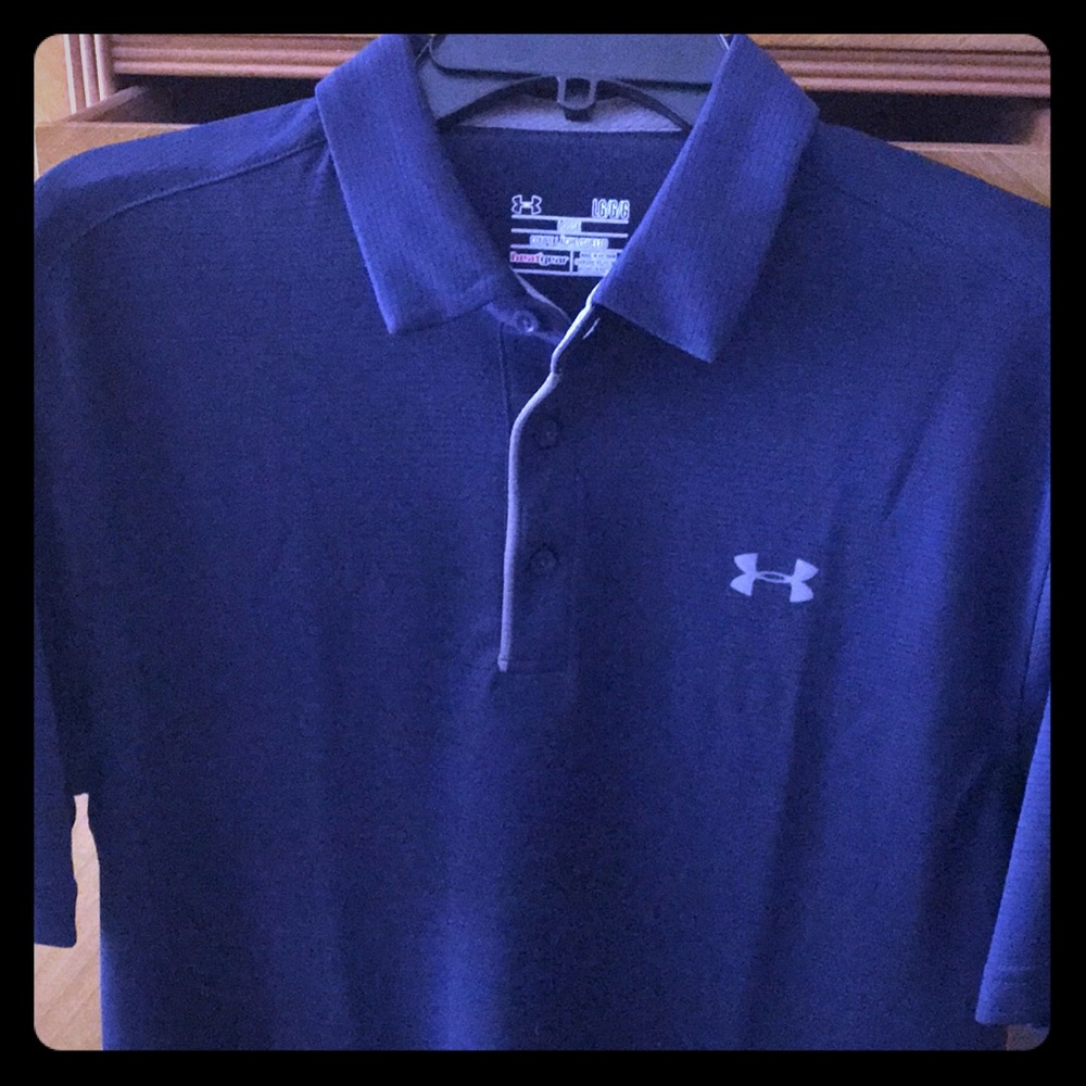 UA heat gear 3 button short sleeve polo